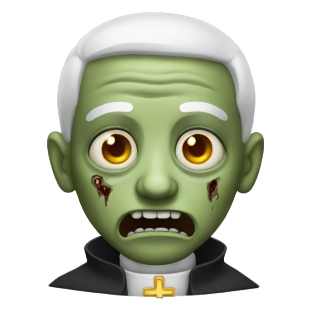 Zombie priest sticker