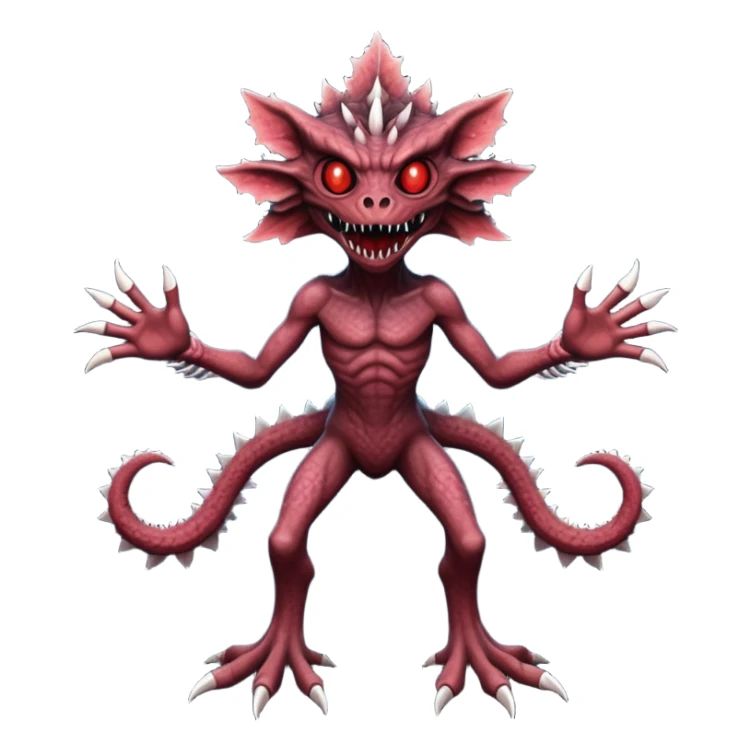 maak een emojie van de demogorgean van stranger things  sticker