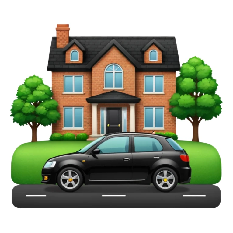 dont like it a car sport in front of a house sticker