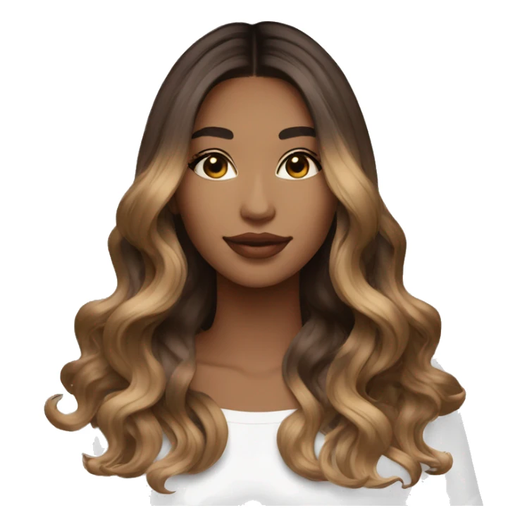 girl bong balayage brown to dark blonde sticker