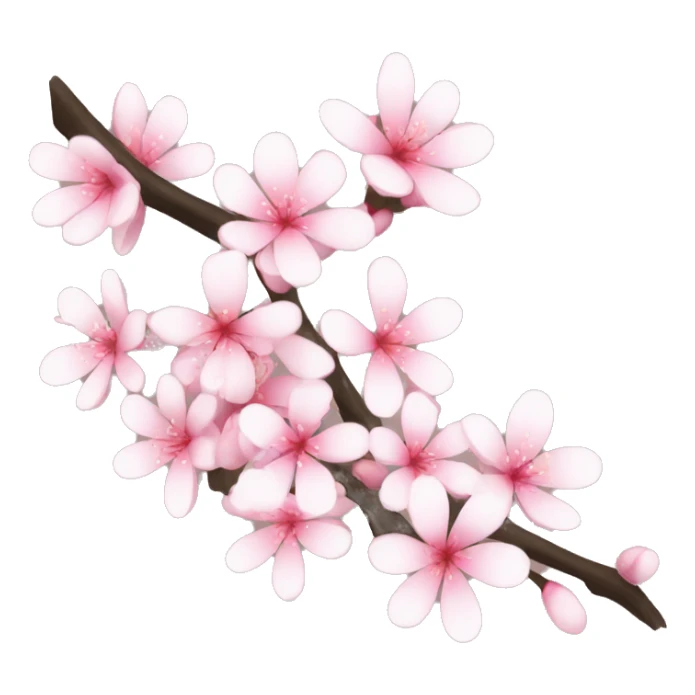 Pink and white sakuras sticker