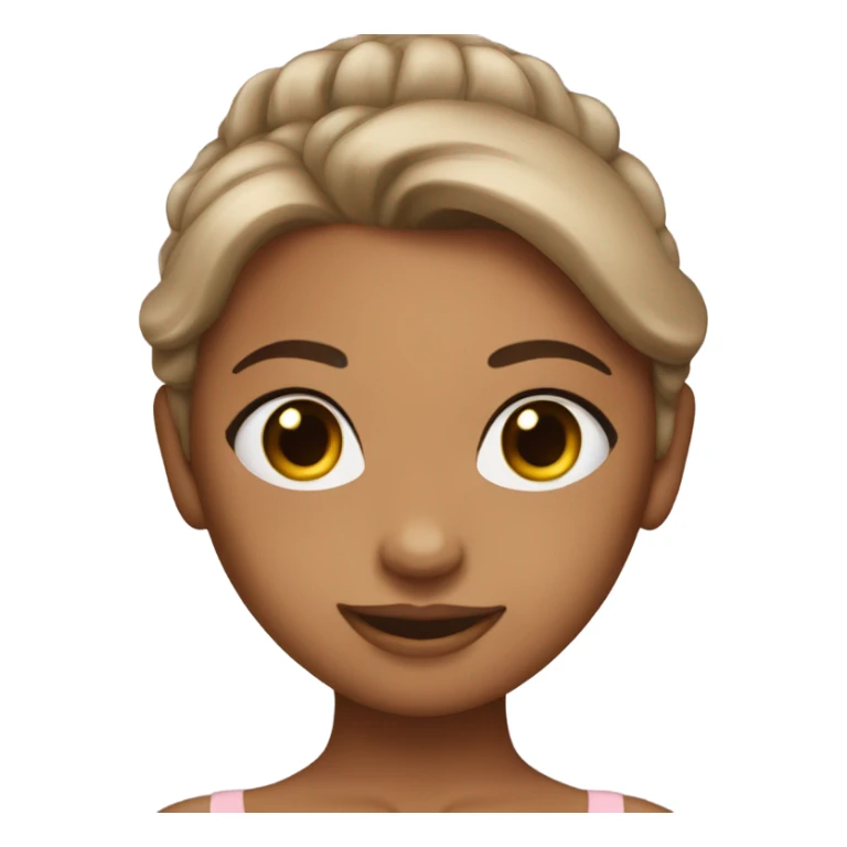 Tan skin girl ballerina  sticker