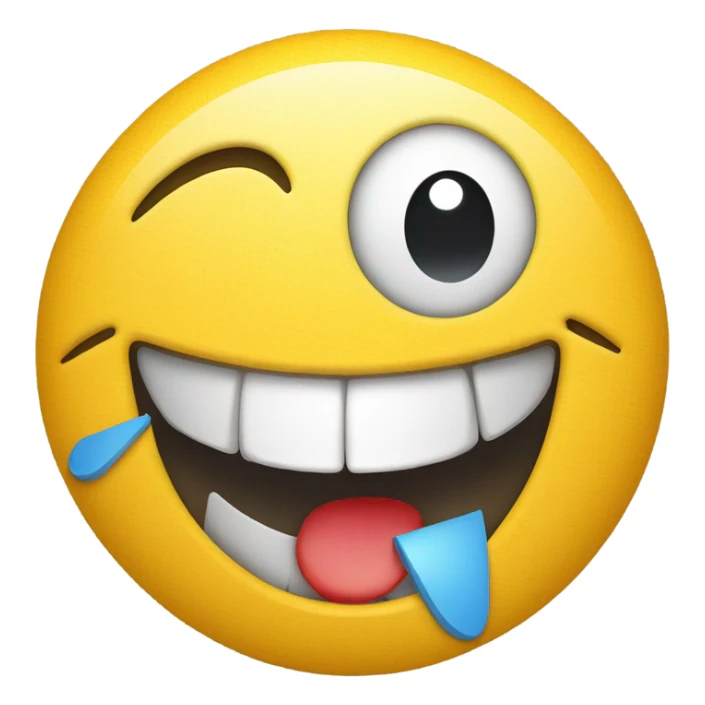 Happy smiley with broken heart sticker