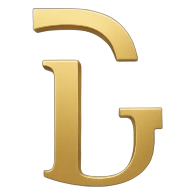 Logo with letter G T in gold  sticker