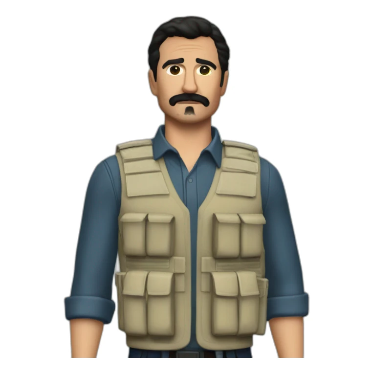 Season 3 Javier Peña Narcos Tac vest sticker