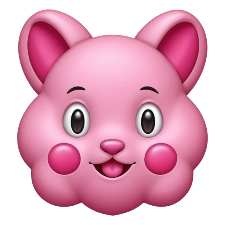 Labubu rose qui fait caca sticker