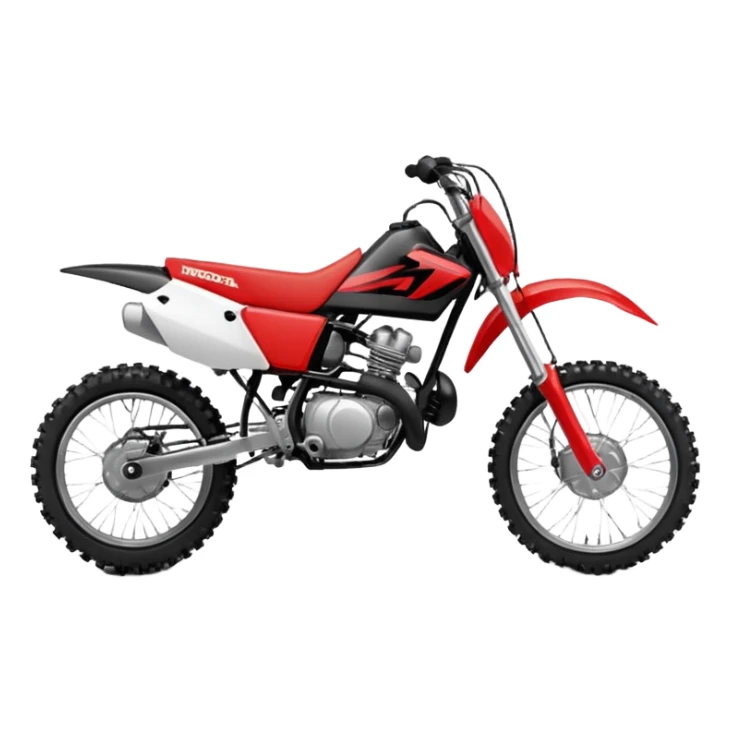 honda 125 dirt bike side view sticker