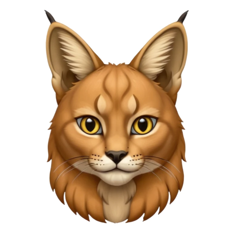 un Lynx Caracal Réaliste assis sticker