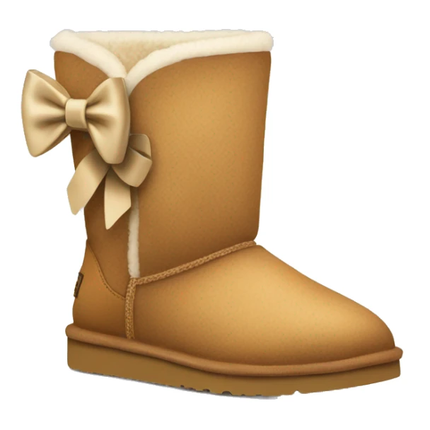 ugg with a bow in the back of them sticker