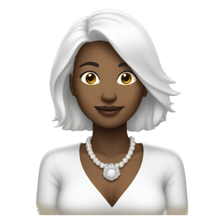 wonderful woman with white hai sticker