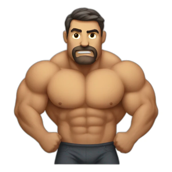 buff emoji man sticker