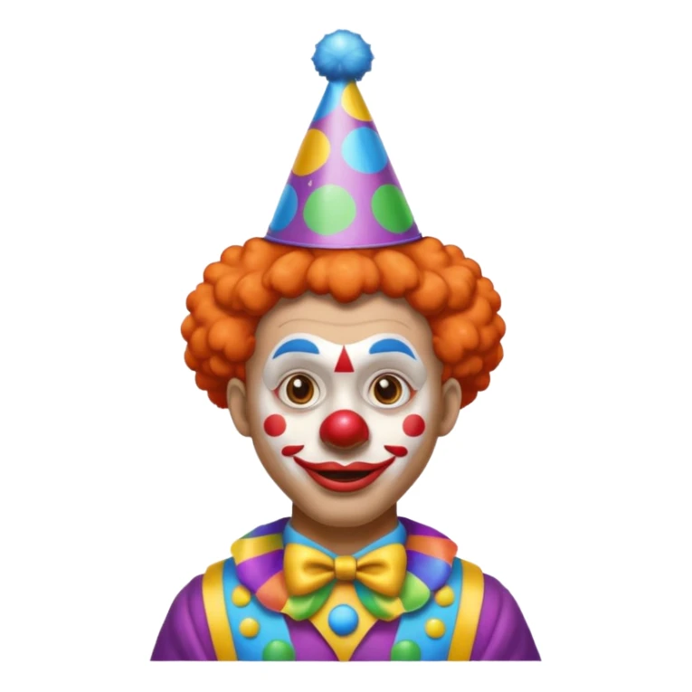 Clown on New Year’s Eve 2026 standing up  sticker