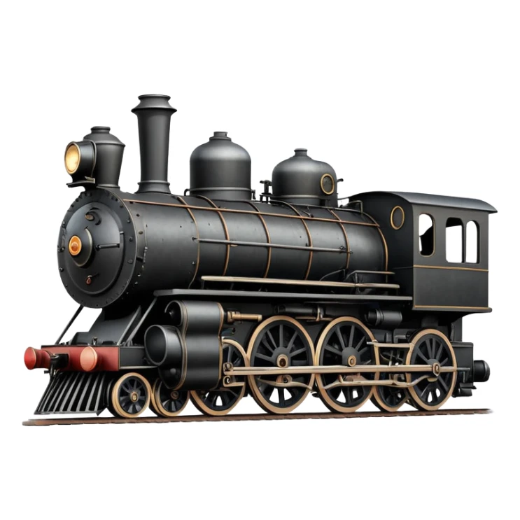 vintage steam locomotive sticker