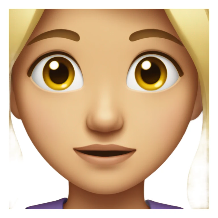 girl's face with tears of joy sticker