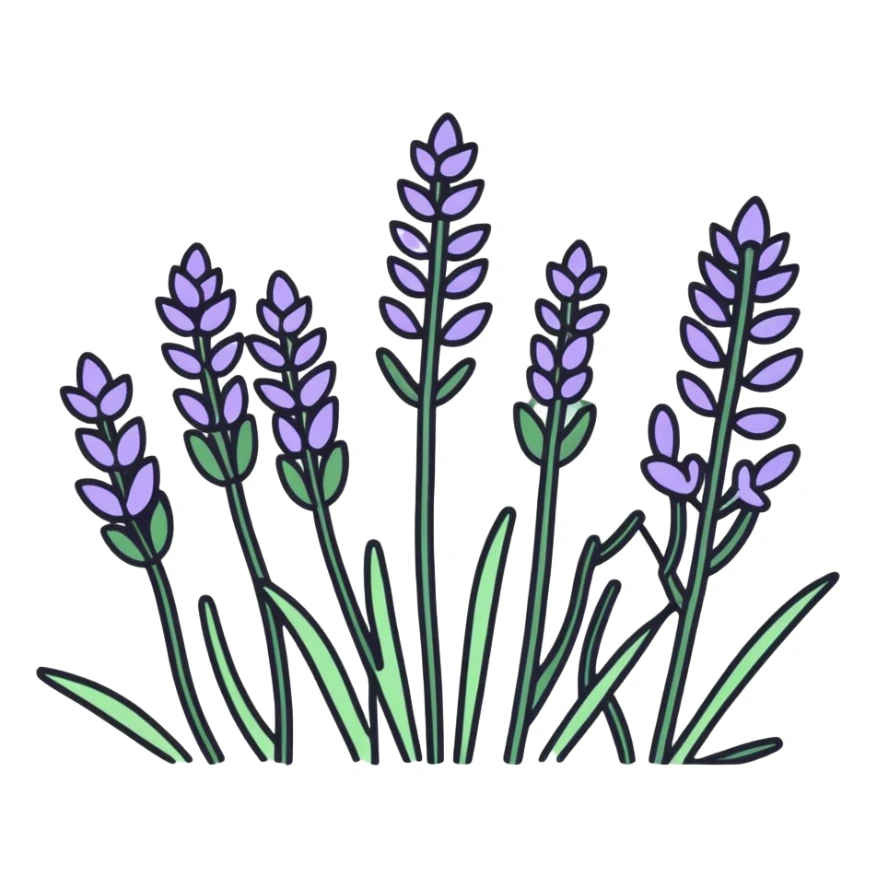Icon app of self service but lavender with lavenders sticker