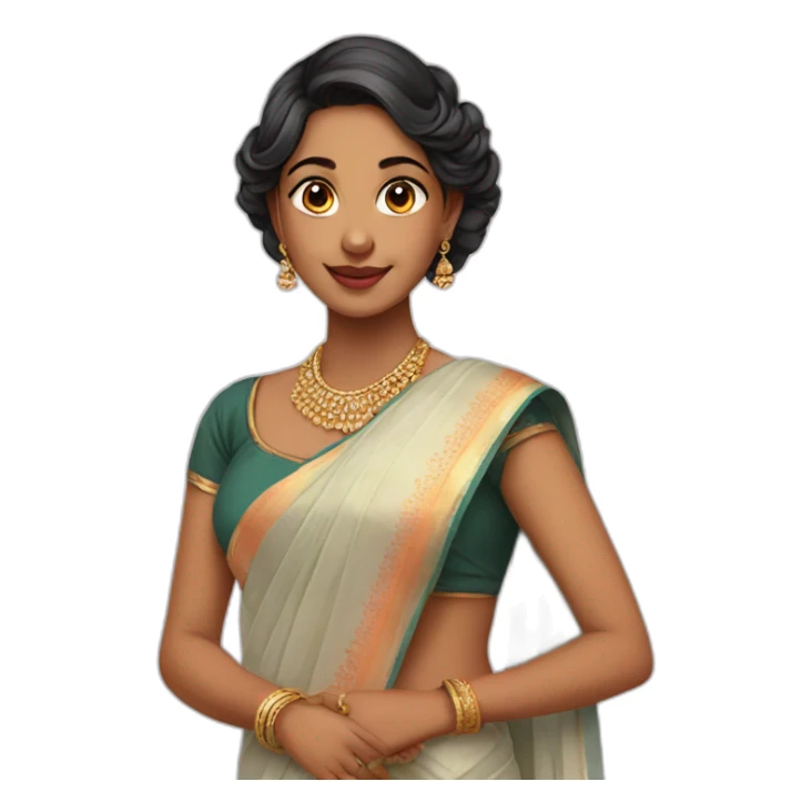 beautiful girl in saree sticker