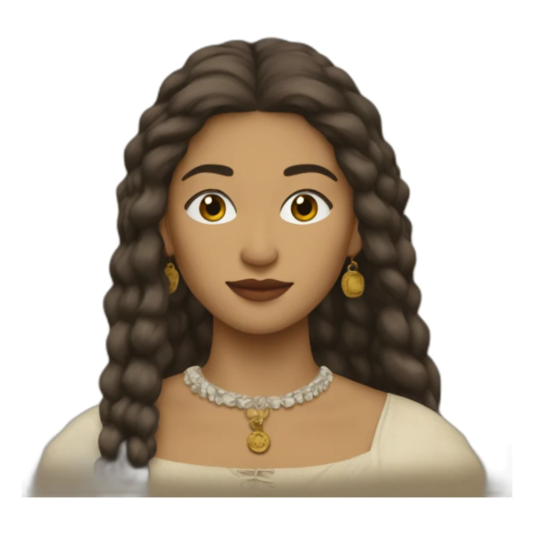 Zendaya as a woman from 15th century sticker