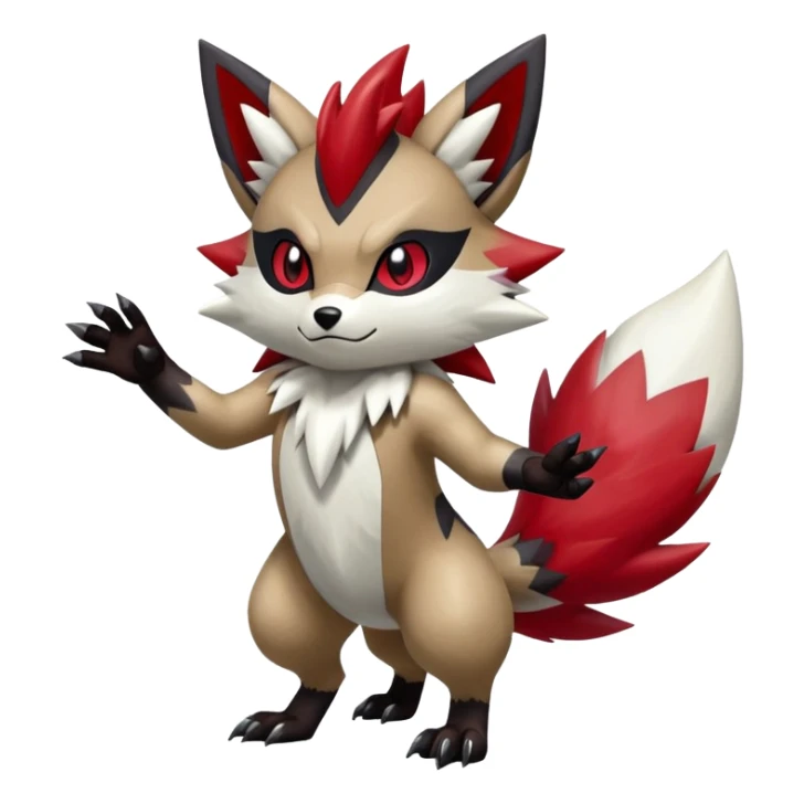 Shiny Zigzagoon-Zorua-Zangoose-Hybrid (Full body) sticker