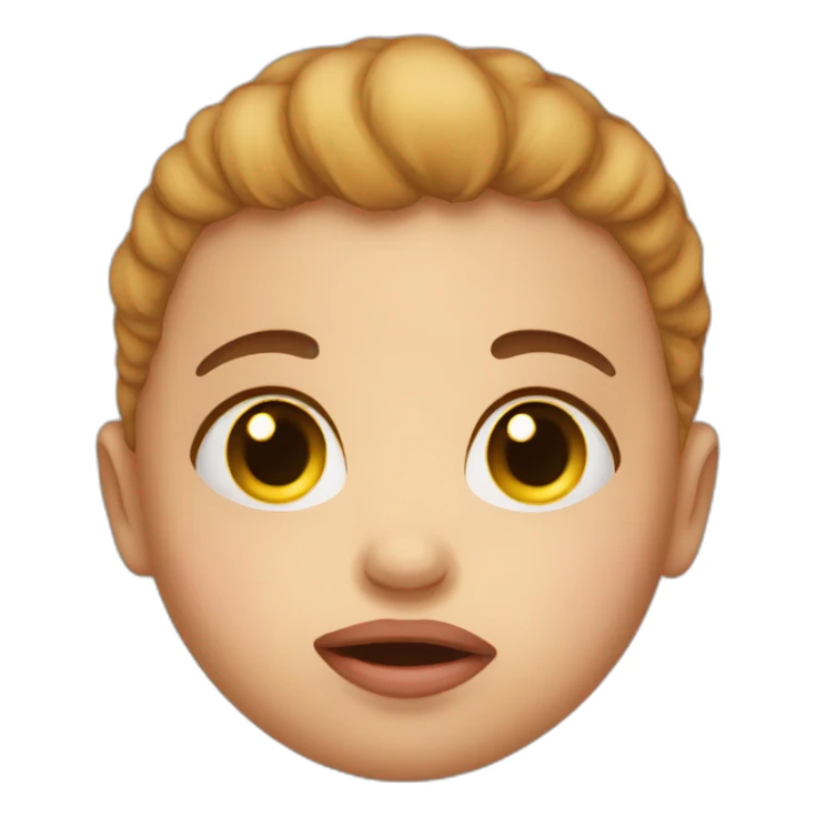 baby with the flu face only so it's more visible sticker