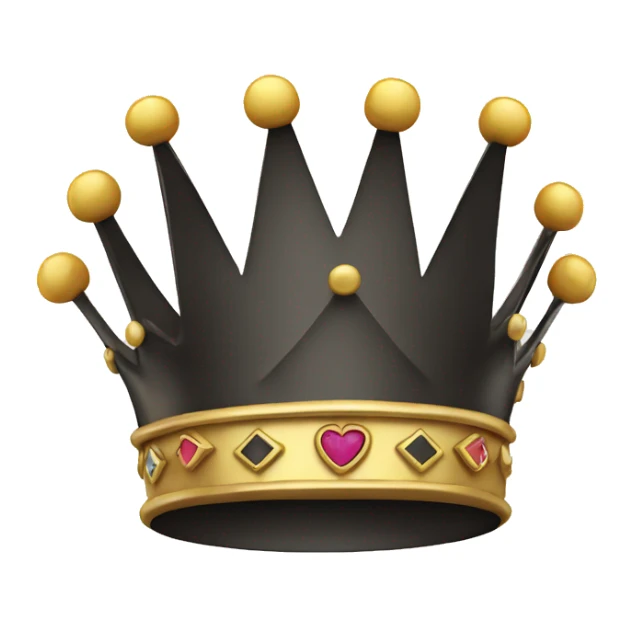 a crown with the text move King written sticker