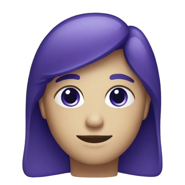A check emoji that is in a gradient of Dark Violet/Purple and Dark Blue sticker