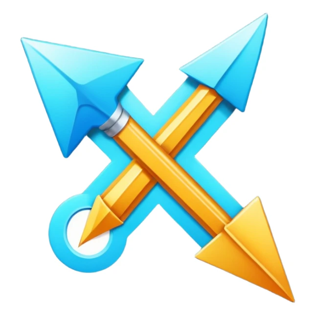 An upward-pointing arrow with "+1" or "LVL UP" text next to it, video game style. sticker