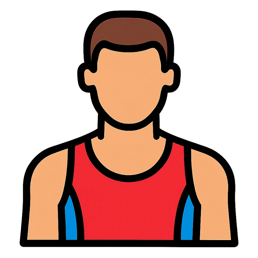 sportsmans upper front body sticker