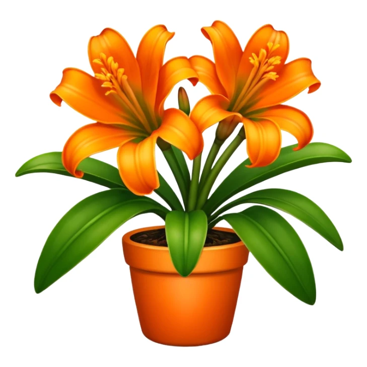 Clivia plant sticker