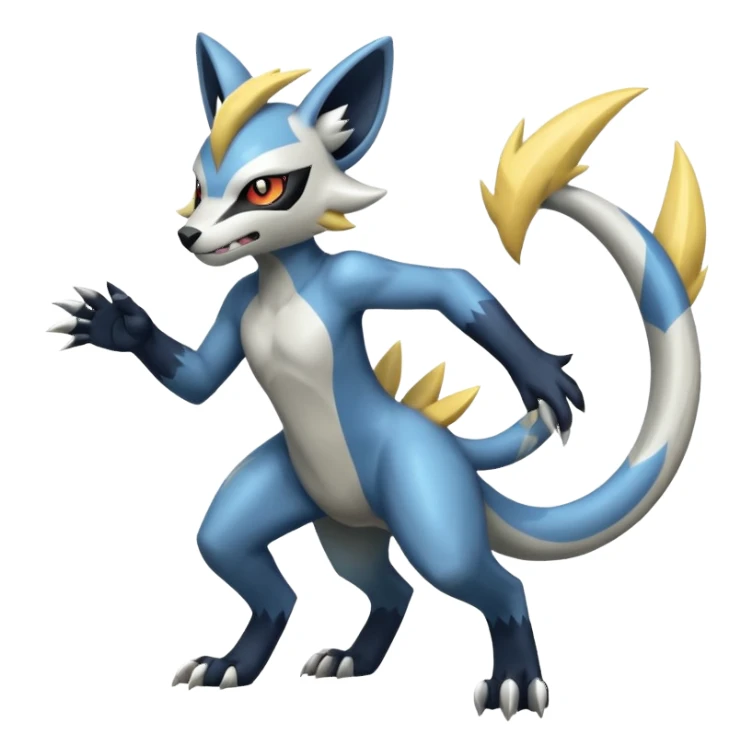 Genet-Absol-Manectric-Zeraora-Primagen-fusion-creature  sticker