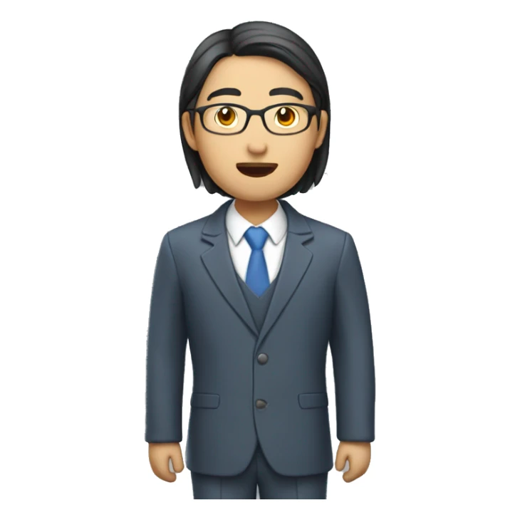 Asian teacher of Englih sticker