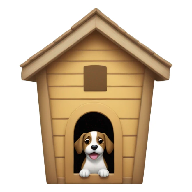 A girl in a dog house  sticker