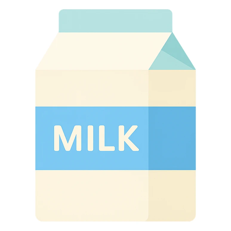 carton of milk sticker