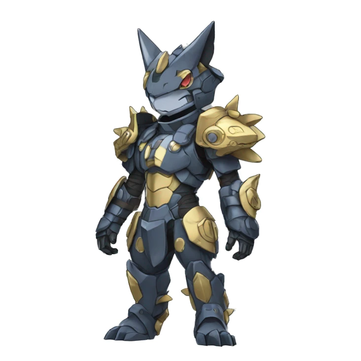  kawaii cool edgy armored Digimon-Fakemon-animal full body sticker