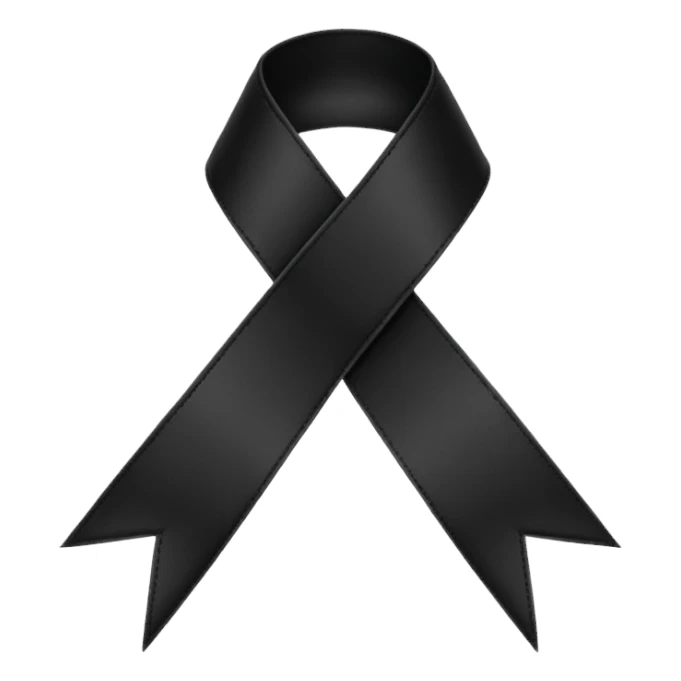 Ruban noir croisé avec 1 boucle comme celui de Crans Montana sticker