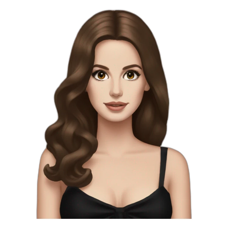 Top of Lana del rey with black dress sticker