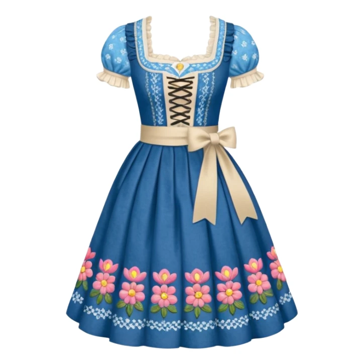 Dirndl with no human just the dress sticker