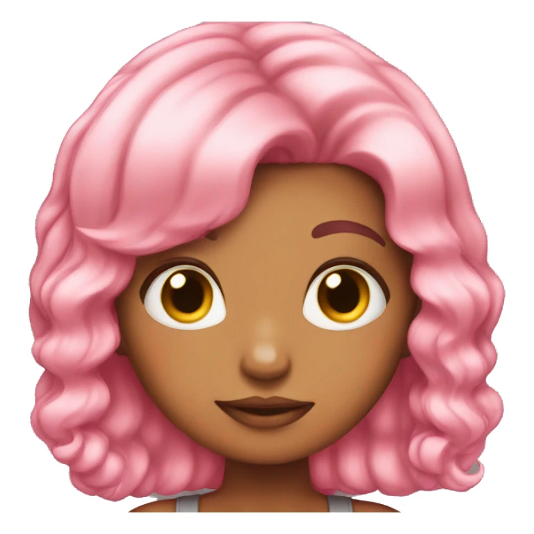 pink hair girl boop sticker