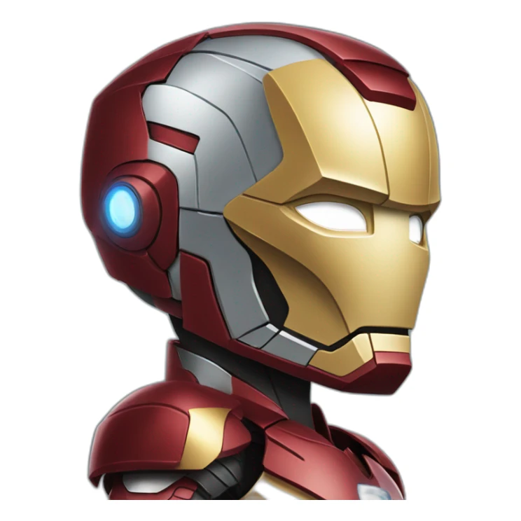 Barack Obama wearing the iron man armor  sticker