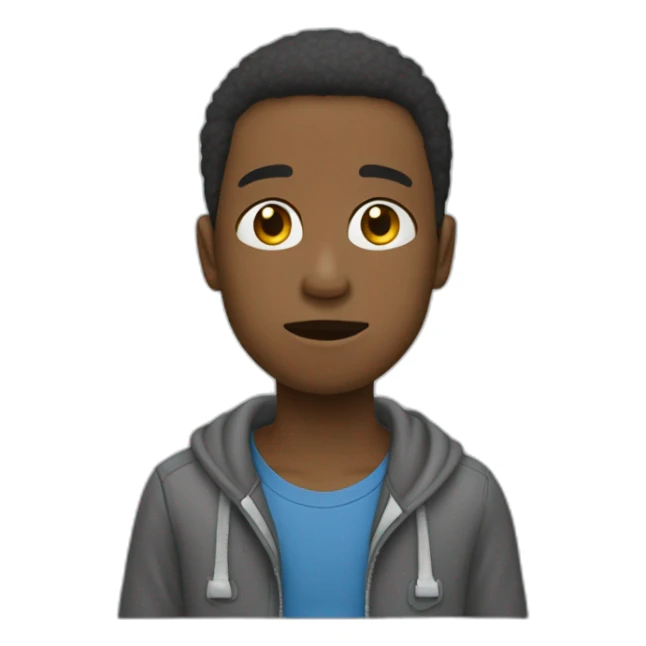 Un garçon qui pleure et qui dit même pas un vu sticker