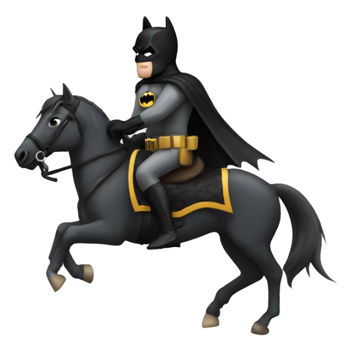 Batman riding horse sticker
