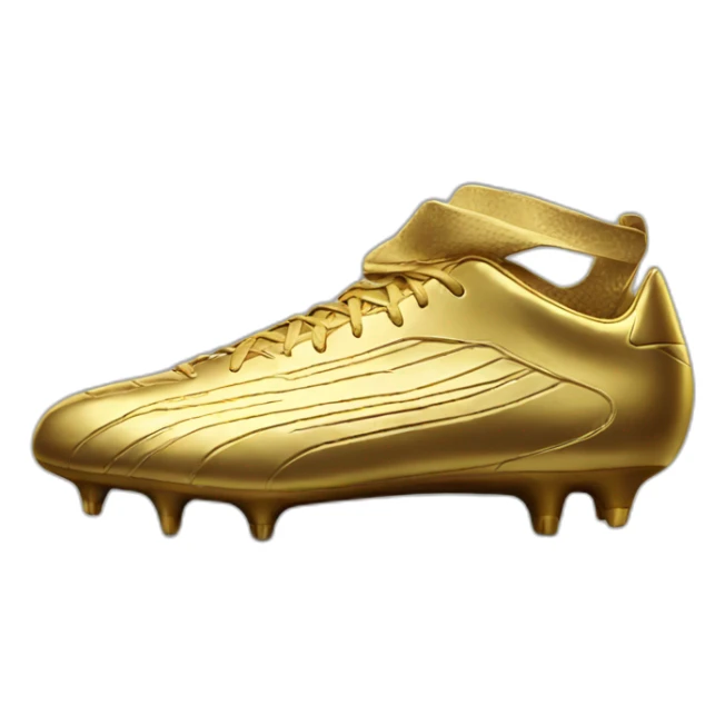 golden football boot sticker