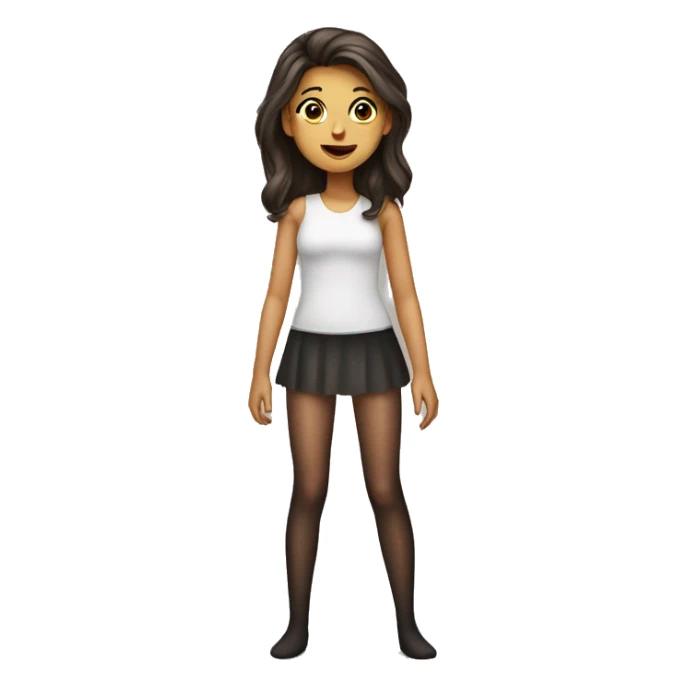 Girl in pantyhose sticker