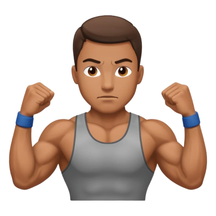 HOMBRE HACIENDO EJERCICIO SIN FONDO sticker