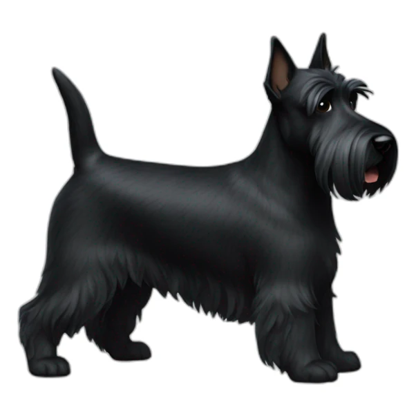 dog scottish terrier full body sticker
