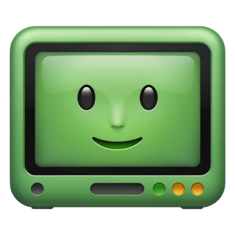 green monitor sticker