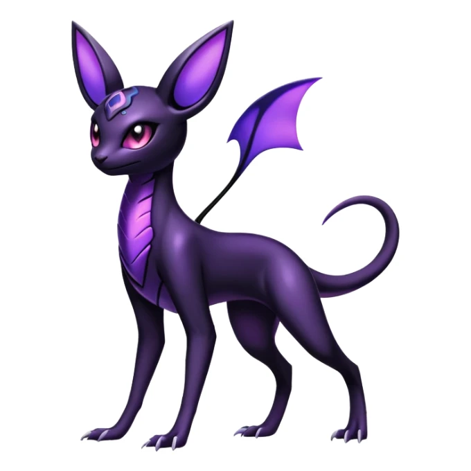 Shiny Salandit-Umbreon-Espeon-Hybrid (Full body) sticker