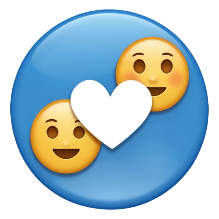 emoji de selo verificado do instagram, círculo azul, check branco no centro, estilo emoji oficial, fundo limpo, alta qualidade sticker
