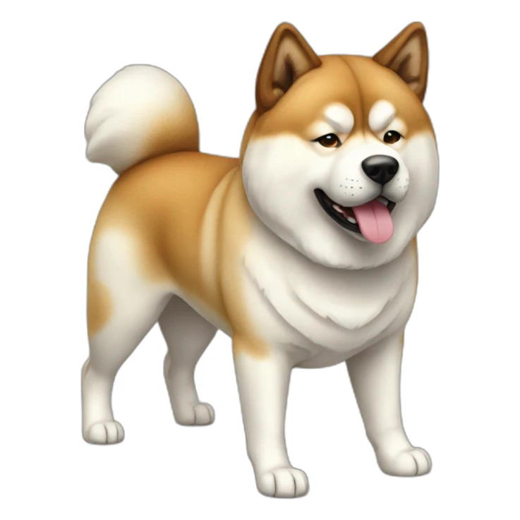 Dog akita inu full-height sticker