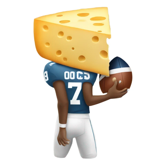 Cheese football sticker
