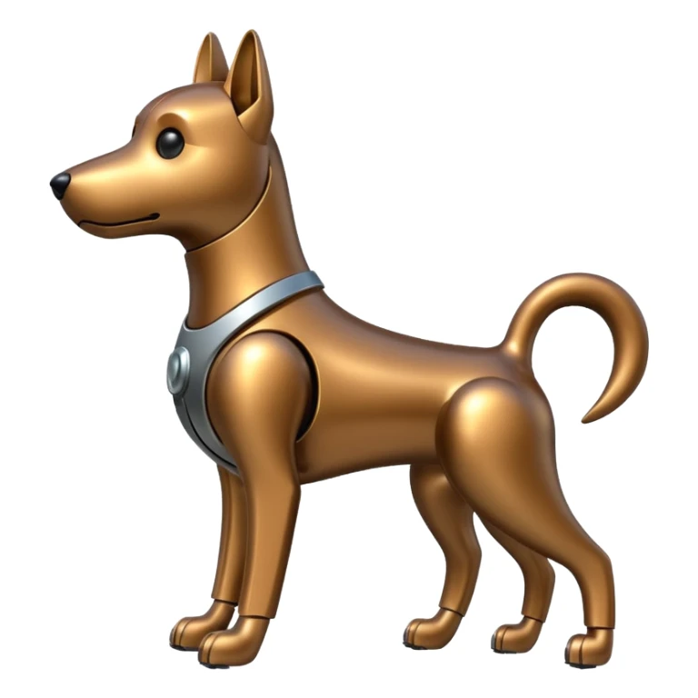 Robots Dog Bot – Mechanical dog with metal body, wagging tail sticker